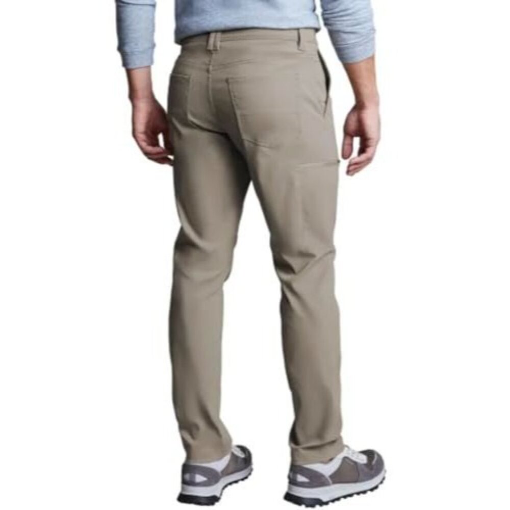 Copper & Oak Supply Co. NWT Men's Straight Fit Stretch Tech Pant, 36x32 Tan - Picture 3 of 6